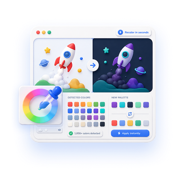 Recolor in seconds